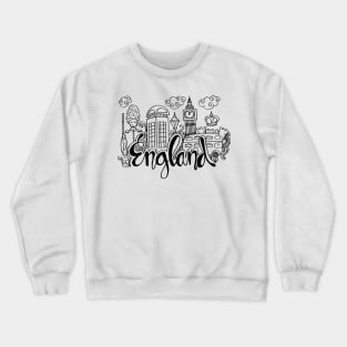 Hand Drawn Symbols Of Hong kong Crewneck Sweatshirt